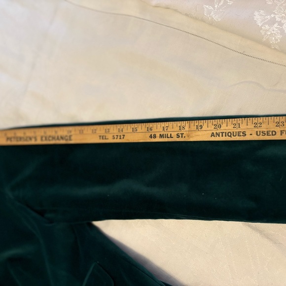 Talbots Rich Green Velvet Blazer - Size 16P - Picture 5 of 9
